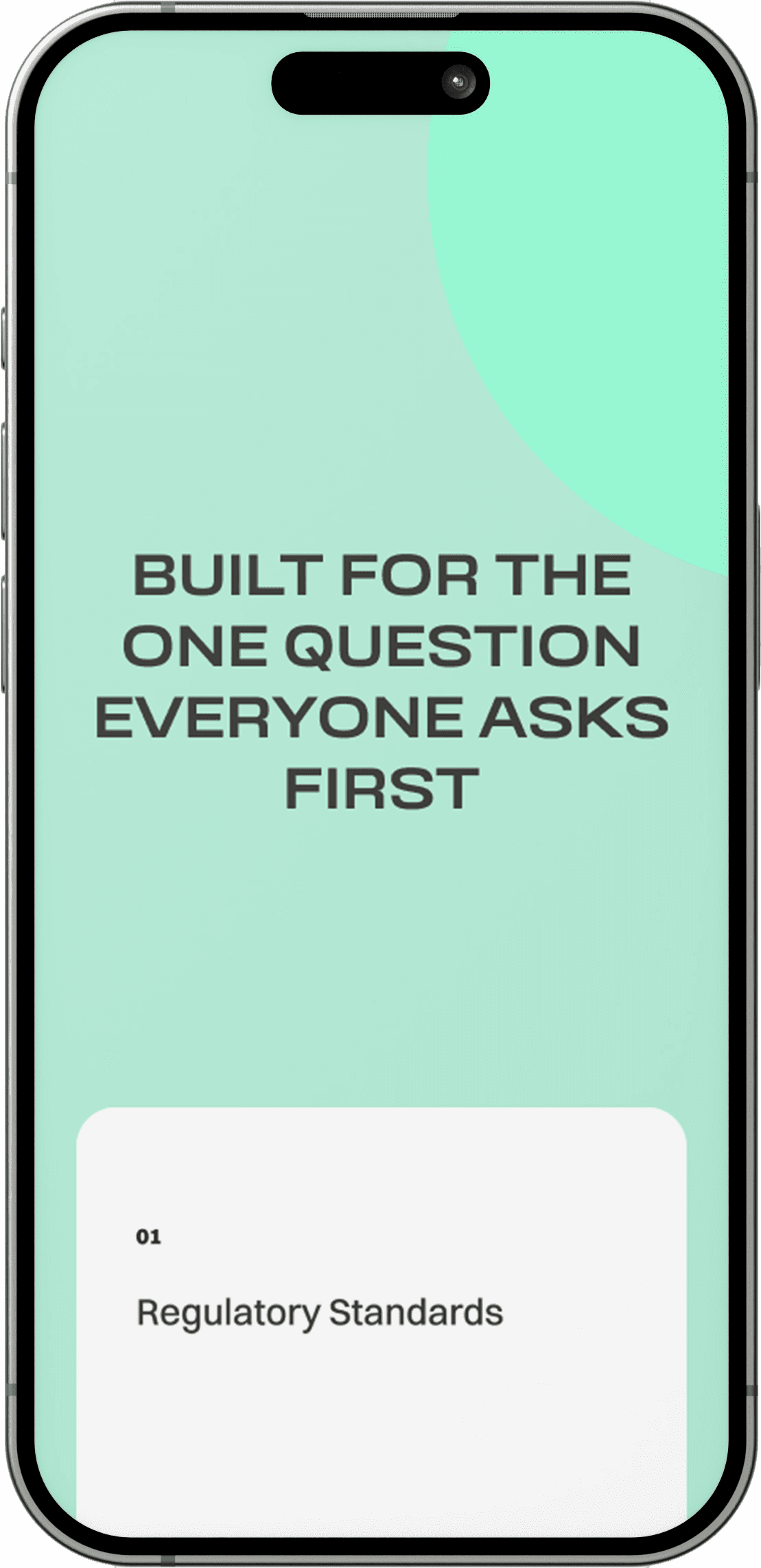 Built for the one question everyone asks first